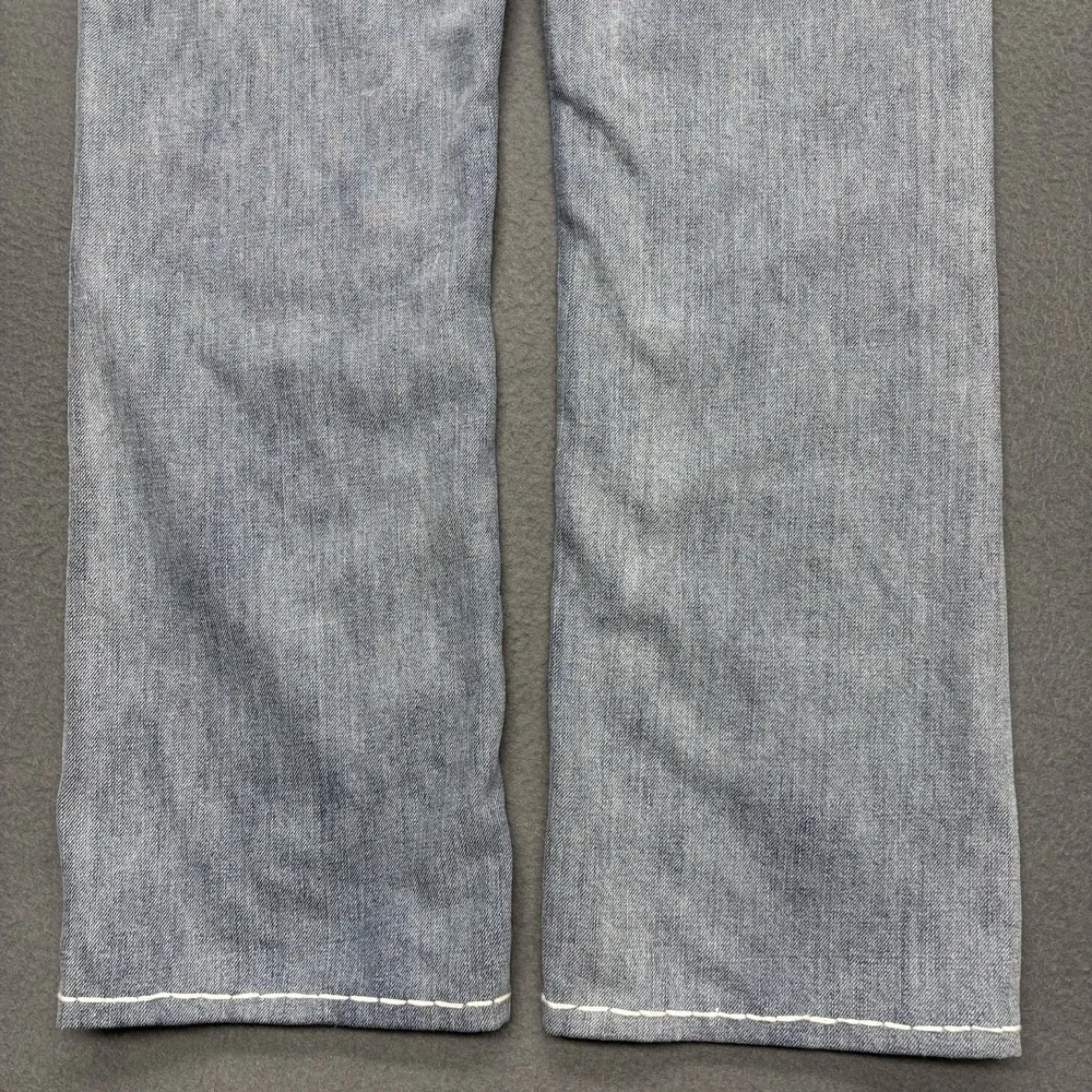 True Religion Jeans Mens 33 Super T Natural Flap Thick Stitch Made In Mexico